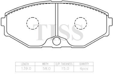 КОЛОДКИ ТОРМОЗНЫЕ ДИСКОВЫЕ PARAUT N282452Y