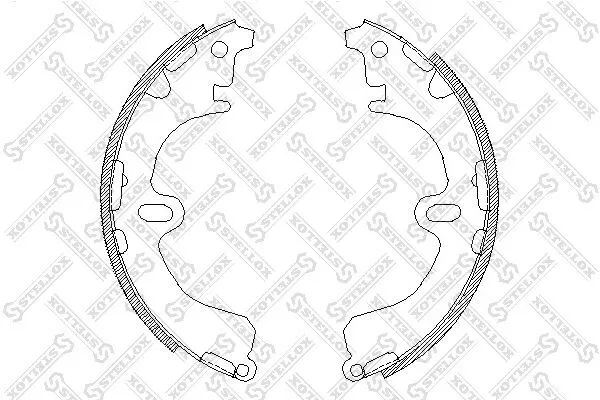КОЛОДКИ ТОРМОЗНЫЕ БАРАБАННЫЕ STELLOX 391100SX
