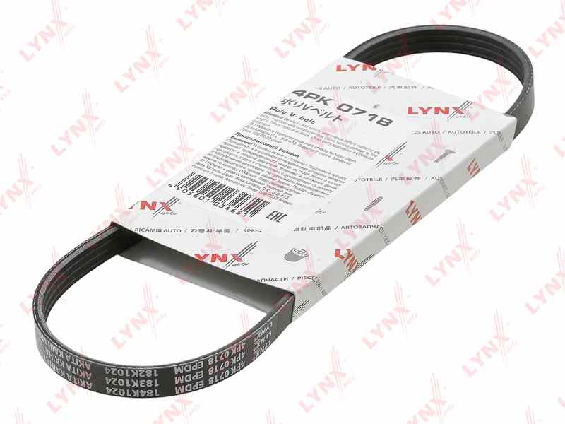 РЕМЕНЬ ПОЛИКЛИНОВЫЙ LYNXauto 4PK0718
