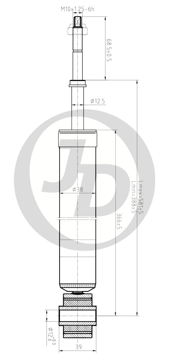 АМОРТИЗАТОР ПОДВЕСКИ JD JAA0436