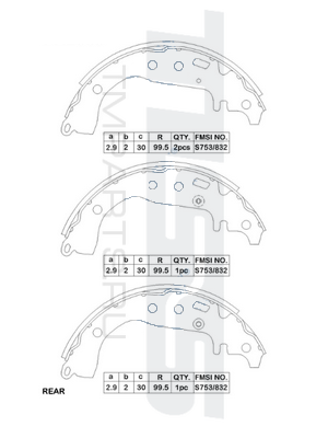 КОЛОДКИ ТОРМОЗНЫЕ БАРАБАННЫЕ PARAUT T283080