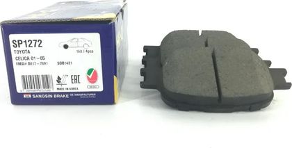 КОЛОДКИ ТОРМОЗНЫЕ ДИСКОВЫЕ SANGSIN BRAKE SP1272
