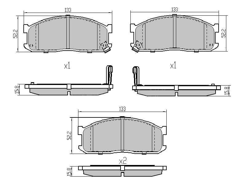 КОЛОДКИ ТОРМОЗНЫЕ ДИСКОВЫЕ SAT ST41060HC025