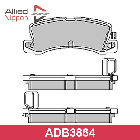 КОЛОДКИ ТОРМОЗНЫЕ ДИСКОВЫЕ ALLIED NIPPON ADB3864