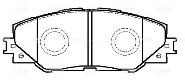 КОЛОДКИ ТОРМОЗНЫЕ ДИСКОВЫЕ CTR GK1063