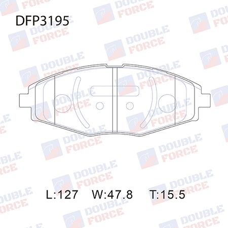 КОЛОДКИ ТОРМОЗНЫЕ ДИСКОВЫЕ DOUBLE FORCE DFP3195