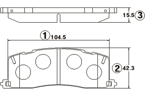 КОЛОДКИ ТОРМОЗНЫЕ ДИСКОВЫЕ CTR GK1052