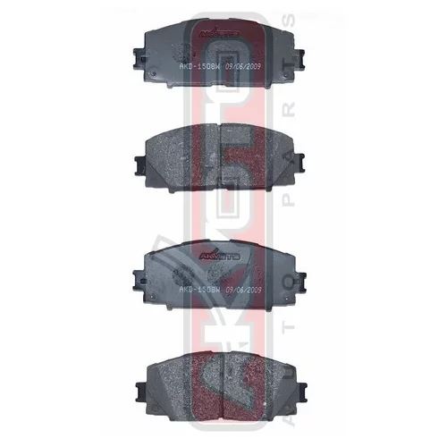 КОЛОДКИ ТОРМОЗНЫЕ ДИСКОВЫЕ Akyoto AKD1508