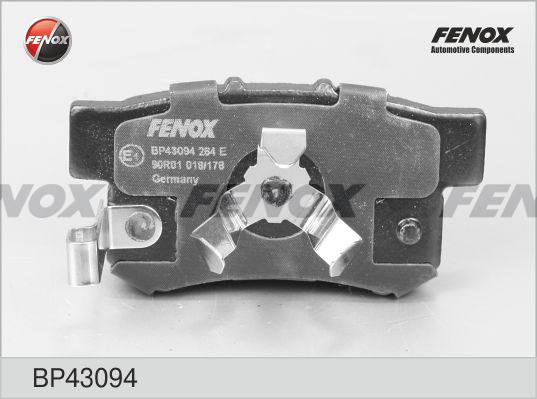 КОЛОДКИ ТОРМОЗНЫЕ ДИСКОВЫЕ FENOX BP43094