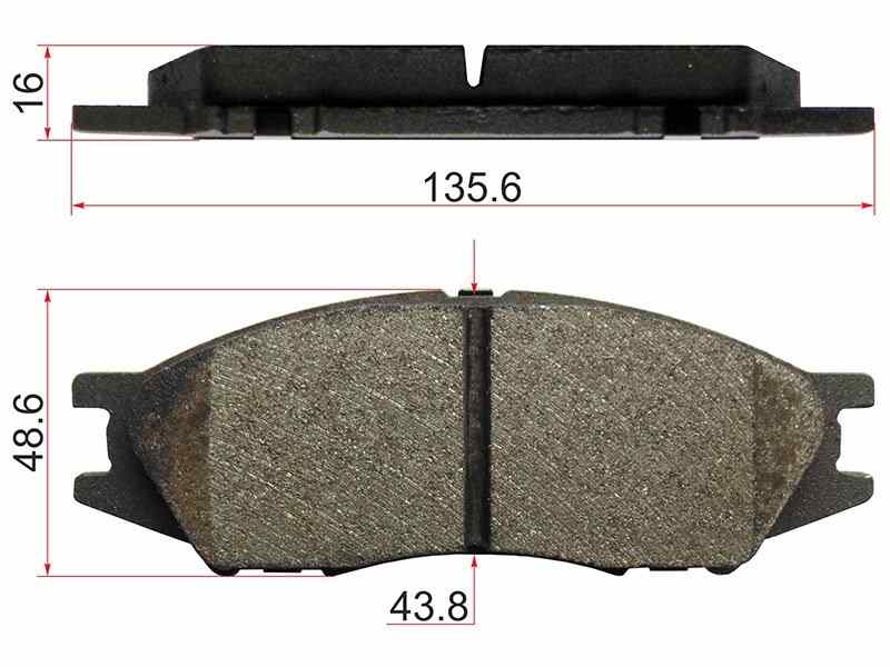 КОЛОДКИ ТОРМОЗНЫЕ ДИСКОВЫЕ SAT STAY040NS053