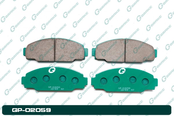 КОЛОДКИ ТОРМОЗНЫЕ ДИСКОВЫЕ G-BRAKE GP02059