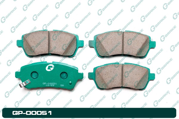КОЛОДКИ ТОРМОЗНЫЕ ДИСКОВЫЕ G-BRAKE GP00051