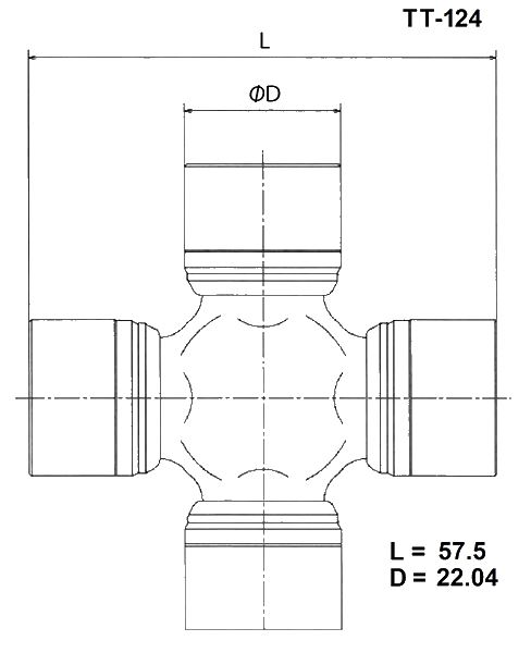 КРЕСТОВИНА TOYO TT124
