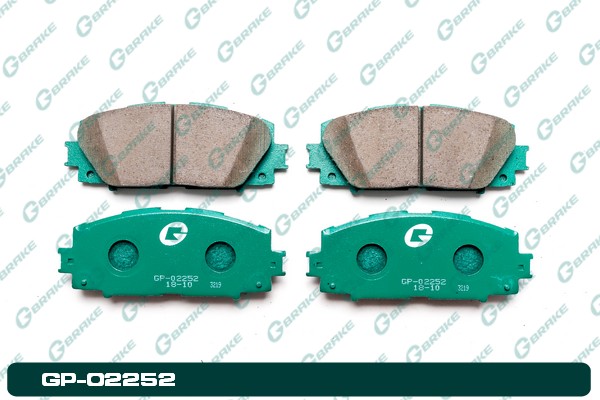 КОЛОДКИ ТОРМОЗНЫЕ ДИСКОВЫЕ G-BRAKE GP02252