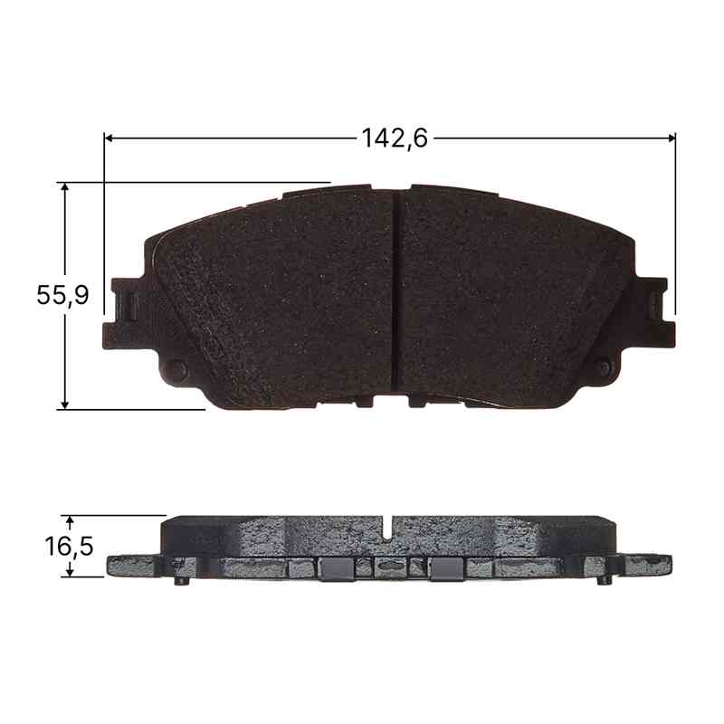 КОЛОДКИ ТОРМОЗНЫЕ ДИСКОВЫЕ AVANTECH AV1204