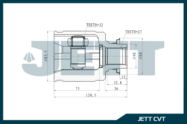 ШРУС ВНУТРЕННИЙ JETT V403013