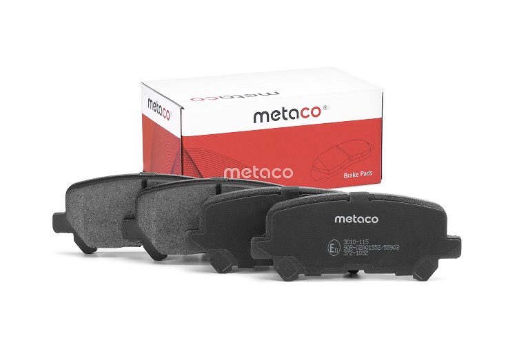 КОЛОДКИ ТОРМОЗНЫЕ ДИСКОВЫЕ METACO 3010115