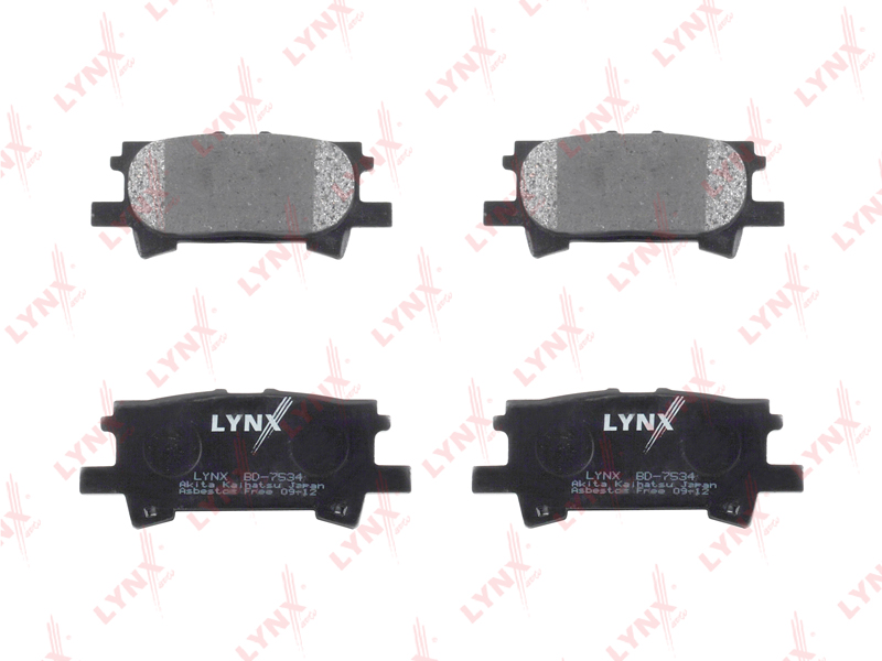 КОЛОДКИ ТОРМОЗНЫЕ ДИСКОВЫЕ LYNXauto BD7534