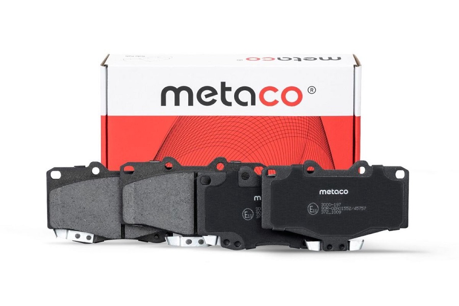 КОЛОДКИ ТОРМОЗНЫЕ ДИСКОВЫЕ METACO 3000197