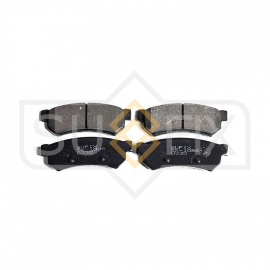 КОЛОДКИ ТОРМОЗНЫЕ ДИСКОВЫЕ SUFIX SX1086