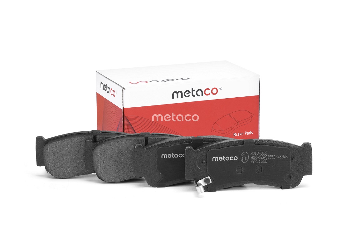 КОЛОДКИ ТОРМОЗНЫЕ ДИСКОВЫЕ METACO 3010069