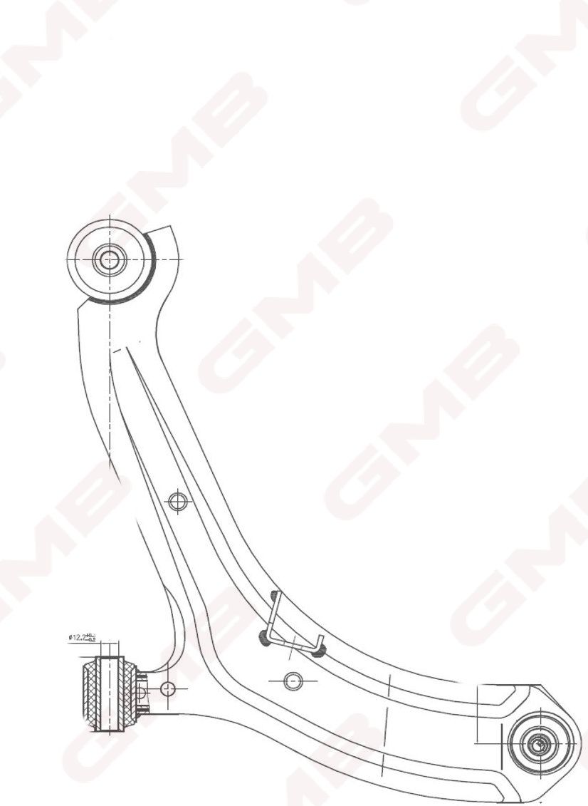 РЫЧАГ ПОДВЕСКИ GMB 02100037