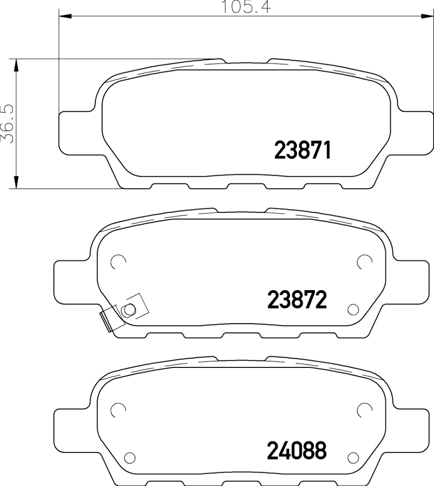 КОЛОДКИ ТОРМОЗНЫЕ ДИСКОВЫЕ TOKICO RN647M