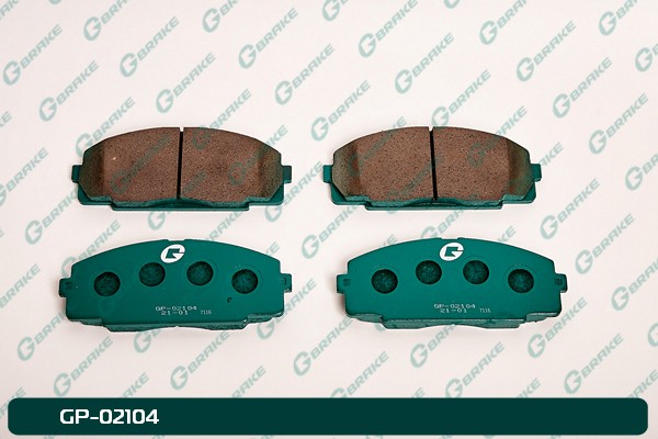 КОЛОДКИ ТОРМОЗНЫЕ ДИСКОВЫЕ G-BRAKE GP02104