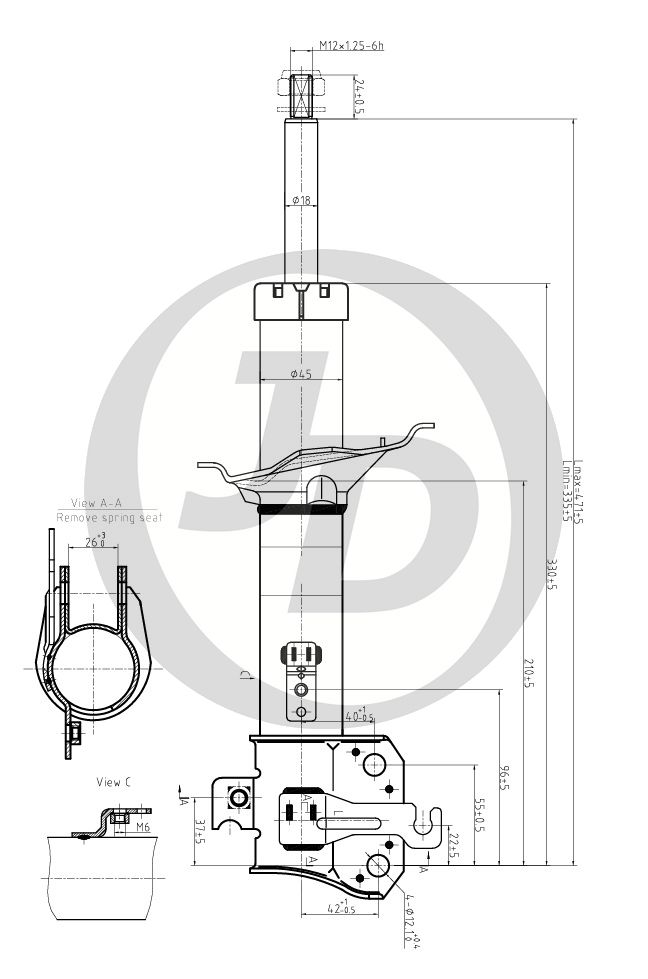 СТОЙКА ГАЗОМАСЛЯНАЯ JD JAS0593