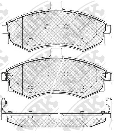 КОЛОДКИ ТОРМОЗНЫЕ ДИСКОВЫЕ NIBK PN0788
