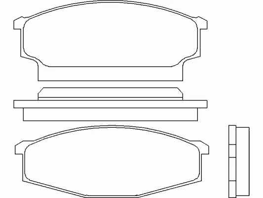 КОЛОДКИ ТОРМОЗНЫЕ ДИСКОВЫЕ ASUKI AF1014
