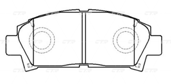 КОЛОДКИ ТОРМОЗНЫЕ ДИСКОВЫЕ CTR GK1116