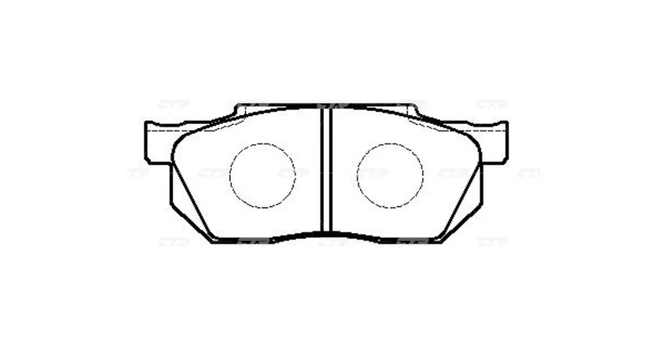 КОЛОДКИ ТОРМОЗНЫЕ ДИСКОВЫЕ CTR GK0367