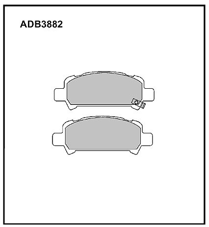 КОЛОДКИ ТОРМОЗНЫЕ ДИСКОВЫЕ ALLIED NIPPON ADB3882