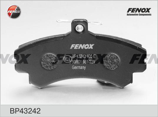 КОЛОДКИ ТОРМОЗНЫЕ ДИСКОВЫЕ FENOX BP43242