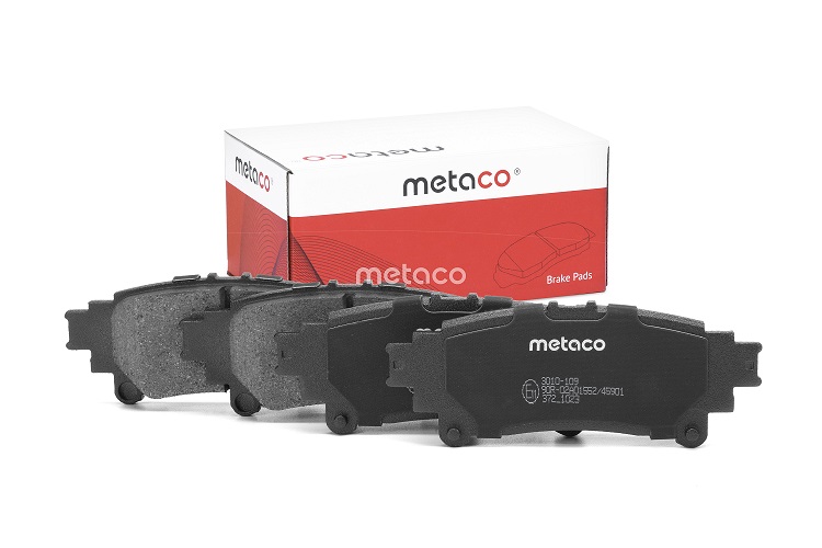 КОЛОДКИ ТОРМОЗНЫЕ ДИСКОВЫЕ METACO 3010109