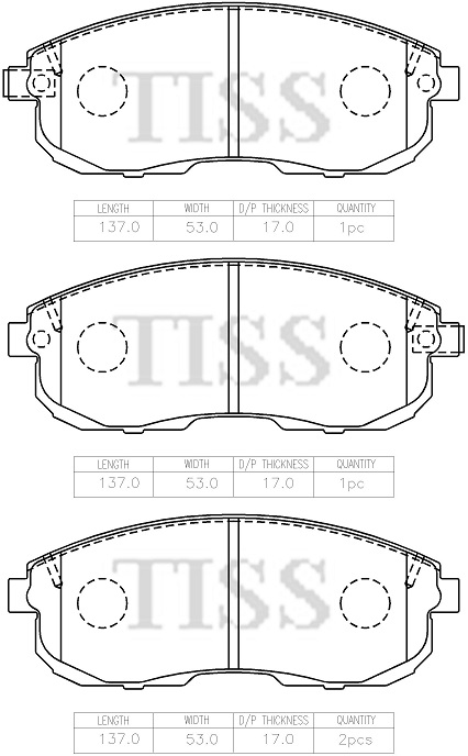 КОЛОДКИ ТОРМОЗНЫЕ ДИСКОВЫЕ PARAUT N281530Y