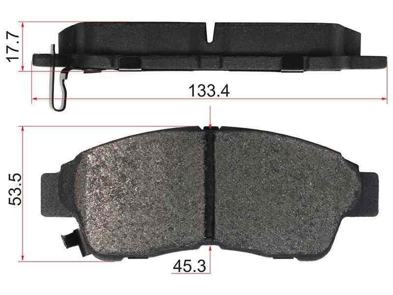 КОЛОДКИ ТОРМОЗНЫЕ ДИСКОВЫЕ SAT ST04465YZZ51