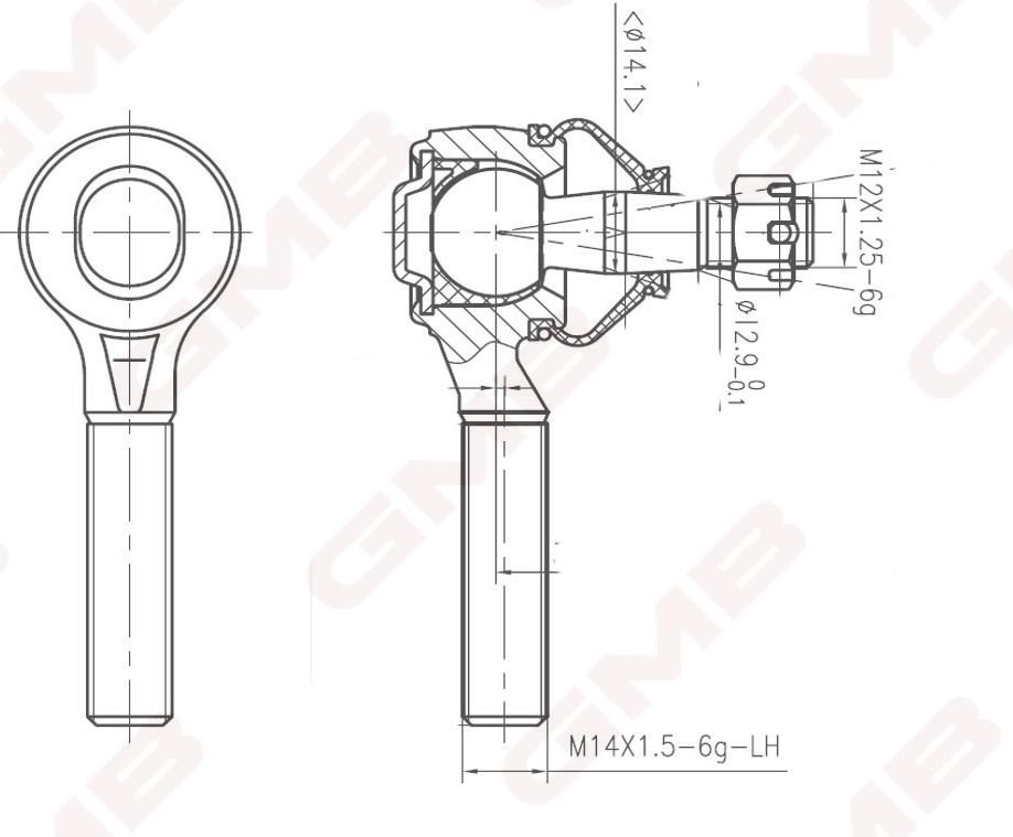 НАКОНЕЧНИК РУЛЕВОЙ GMB 07010331