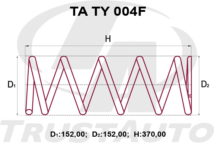ПРУЖИНА ПОДВЕСКИ TRUSTAUTO TATY004F