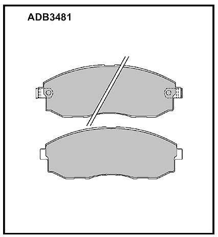 КОЛОДКИ ТОРМОЗНЫЕ ДИСКОВЫЕ ALLIED NIPPON ADB3481