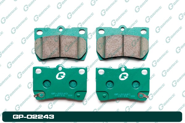 КОЛОДКИ ТОРМОЗНЫЕ ДИСКОВЫЕ G-BRAKE GP02243