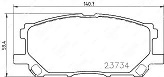 КОЛОДКИ ТОРМОЗНЫЕ ДИСКОВЫЕ JFBK HN497