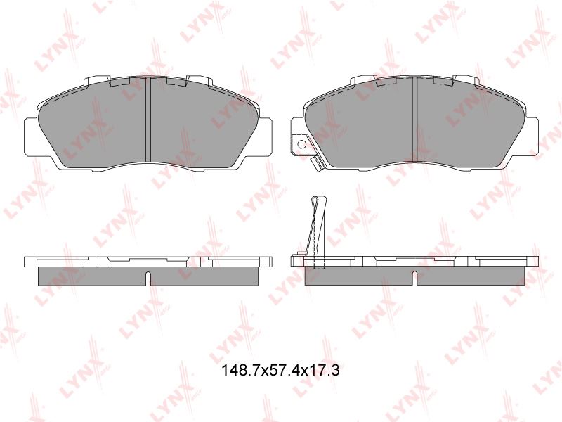 КОЛОДКИ ТОРМОЗНЫЕ ДИСКОВЫЕ LYNXauto BD3405