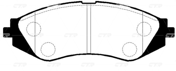 КОЛОДКИ ТОРМОЗНЫЕ ДИСКОВЫЕ CTR GK0433