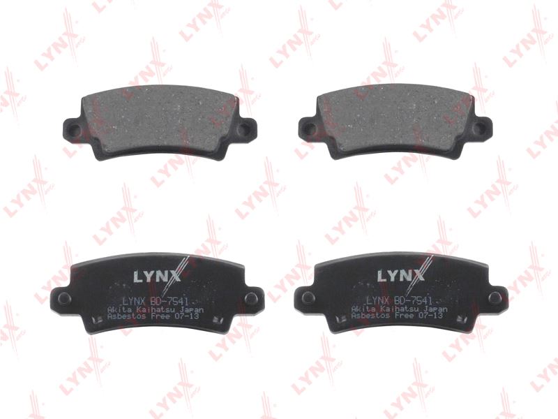 КОЛОДКИ ТОРМОЗНЫЕ ДИСКОВЫЕ LYNXauto BD7541