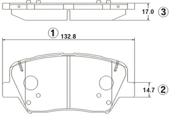 КОЛОДКИ ТОРМОЗНЫЕ ДИСКОВЫЕ CTR GK1403