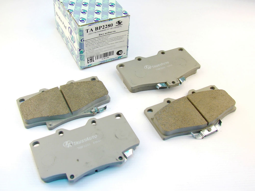 КОЛОДКИ ТОРМОЗНЫЕ ДИСКОВЫЕ TRUSTAUTO TABP2280