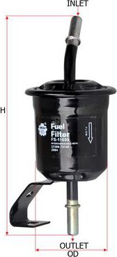 ФИЛЬТР ТОПЛИВНЫЙ БЕНЗИН SAKURA FS11650