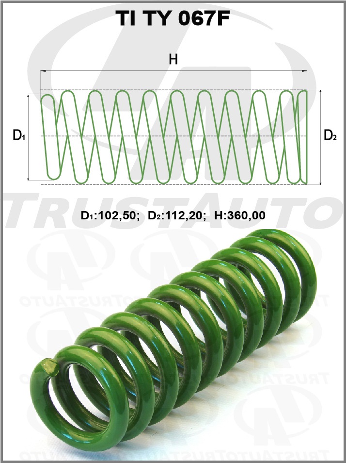 ПРУЖИНА ПОДВЕСКИ TRUSTAUTO TITY067F